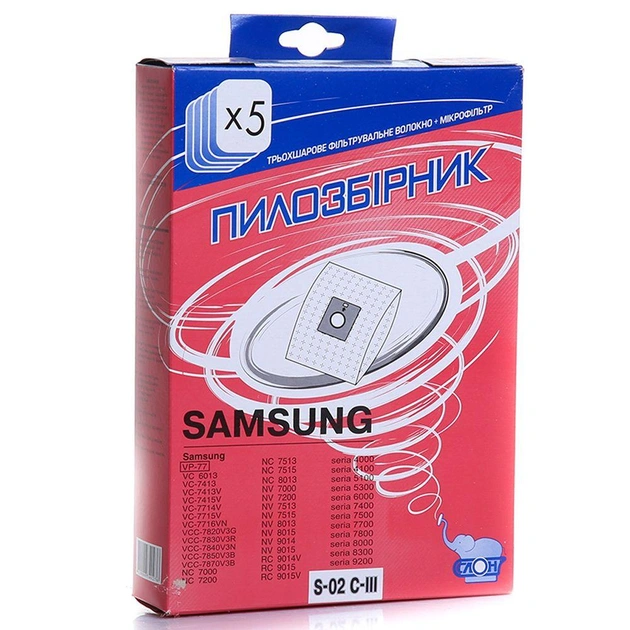 Мешок для пылесоса СЛОН S-02 C-III c Samsung Мешок для пылесоса СЛОН S-02 C-III c Samsung