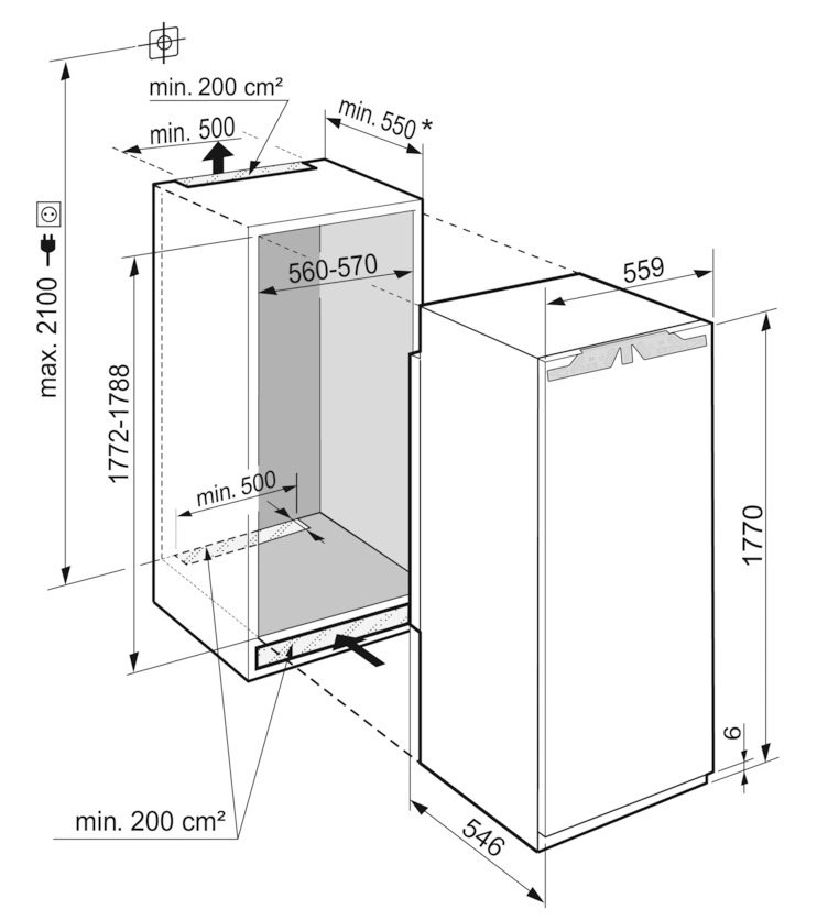 Вбудована холодильная камера Liebherr IRE5100 original8 Вбудована холодильная камера Liebherr IRE5100 original8