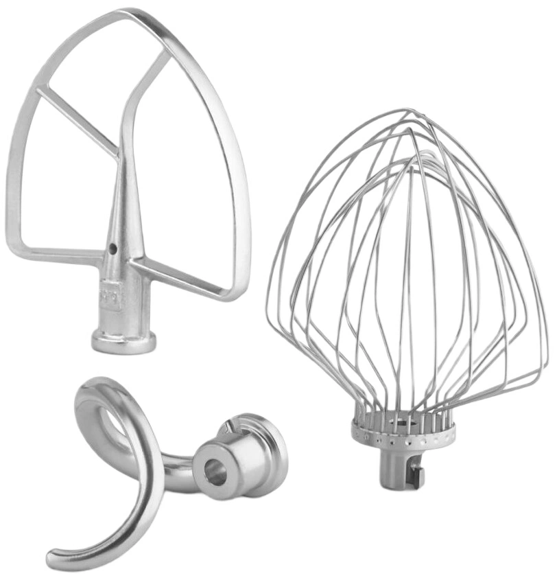 Набор из 3 насадок KitchenAid 5KSM7BL3PSS для чаши 5,6л, 6,6л и 6,9л, нержавеющая сталь original1 Набор из 3 насадок KitchenAid 5KSM7BL3PSS для чаши 5,6л, 6,6л и 6,9л, нержавеющая сталь original1