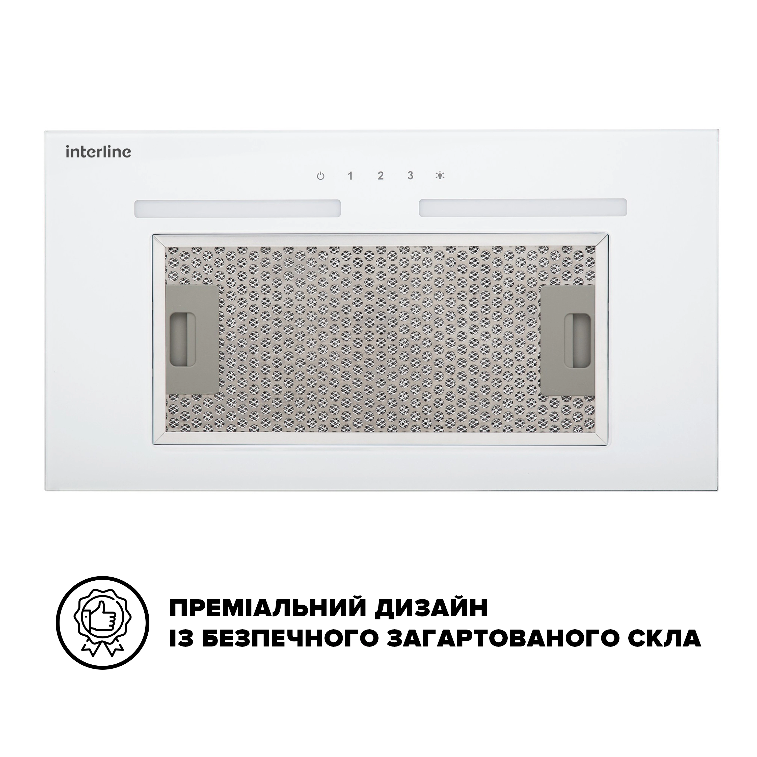 Вытяжка Interline SWAY WH A/60 GL/S original4 Вытяжка Interline SWAY WH A/60 GL/S original4