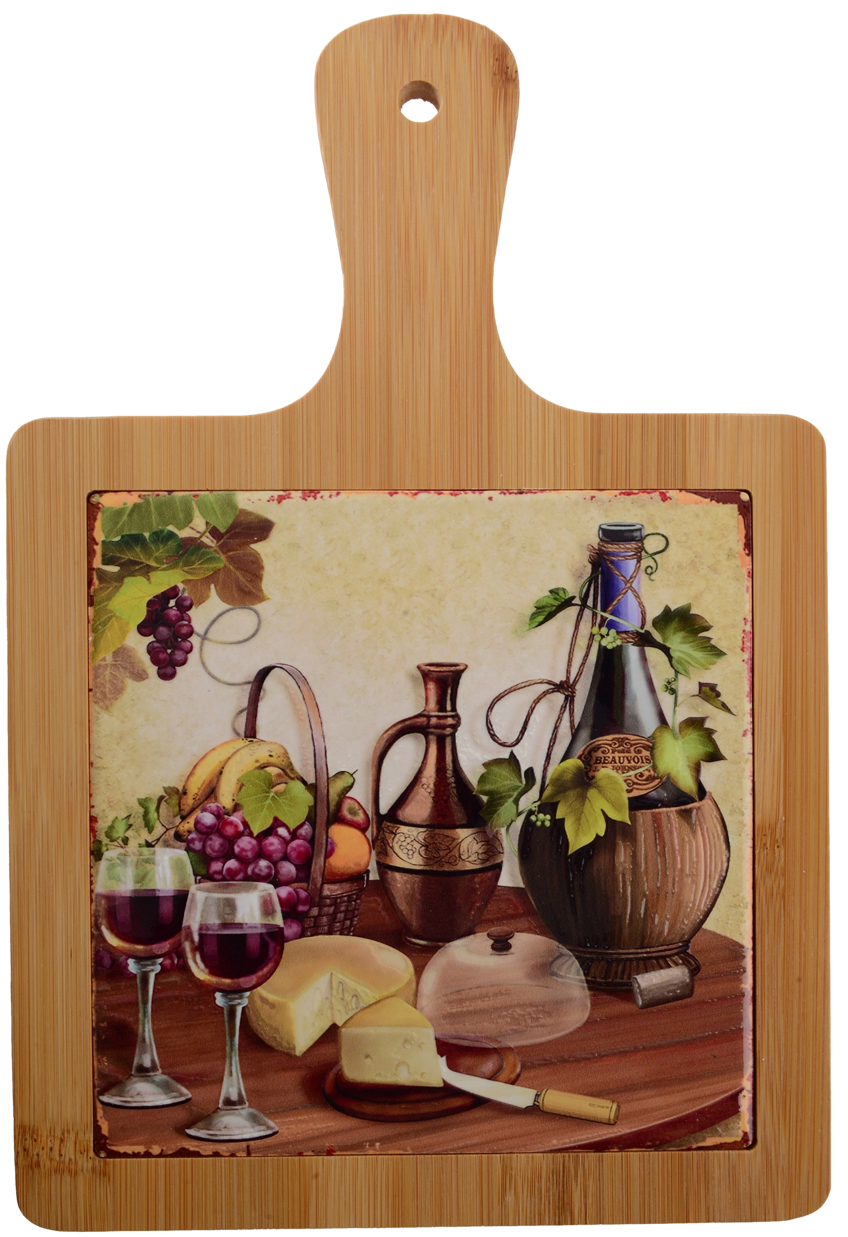 Доска отделочная Limited Edition WINE&CHEESE / подставка под горячее/ з бамбук.ручкой 18х28 см (B160071) Доска отделочная Limited Edition WINE&CHEESE / подставка под горячее/ з бамбук.ручкой 18х28 см (B160071)
