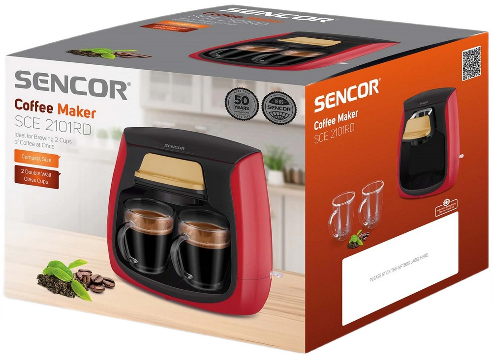 Кофеварка капельная Sencor SCE 2101RD original11 Кофеварка капельная Sencor SCE 2101RD original11