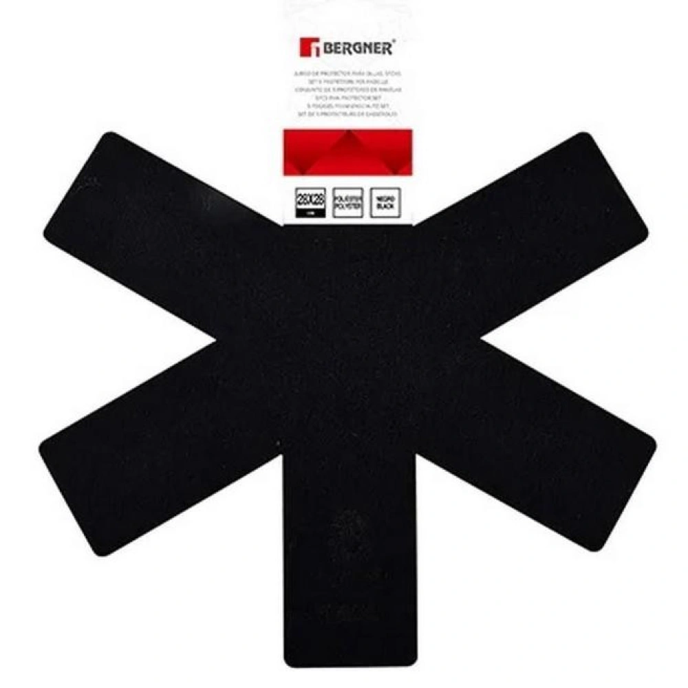 Защита для хранения сковородок Bergner Protect, 5 шт (BG-50200-BK) Защита для хранения сковородок Bergner Protect, 5 шт (BG-50200-BK)