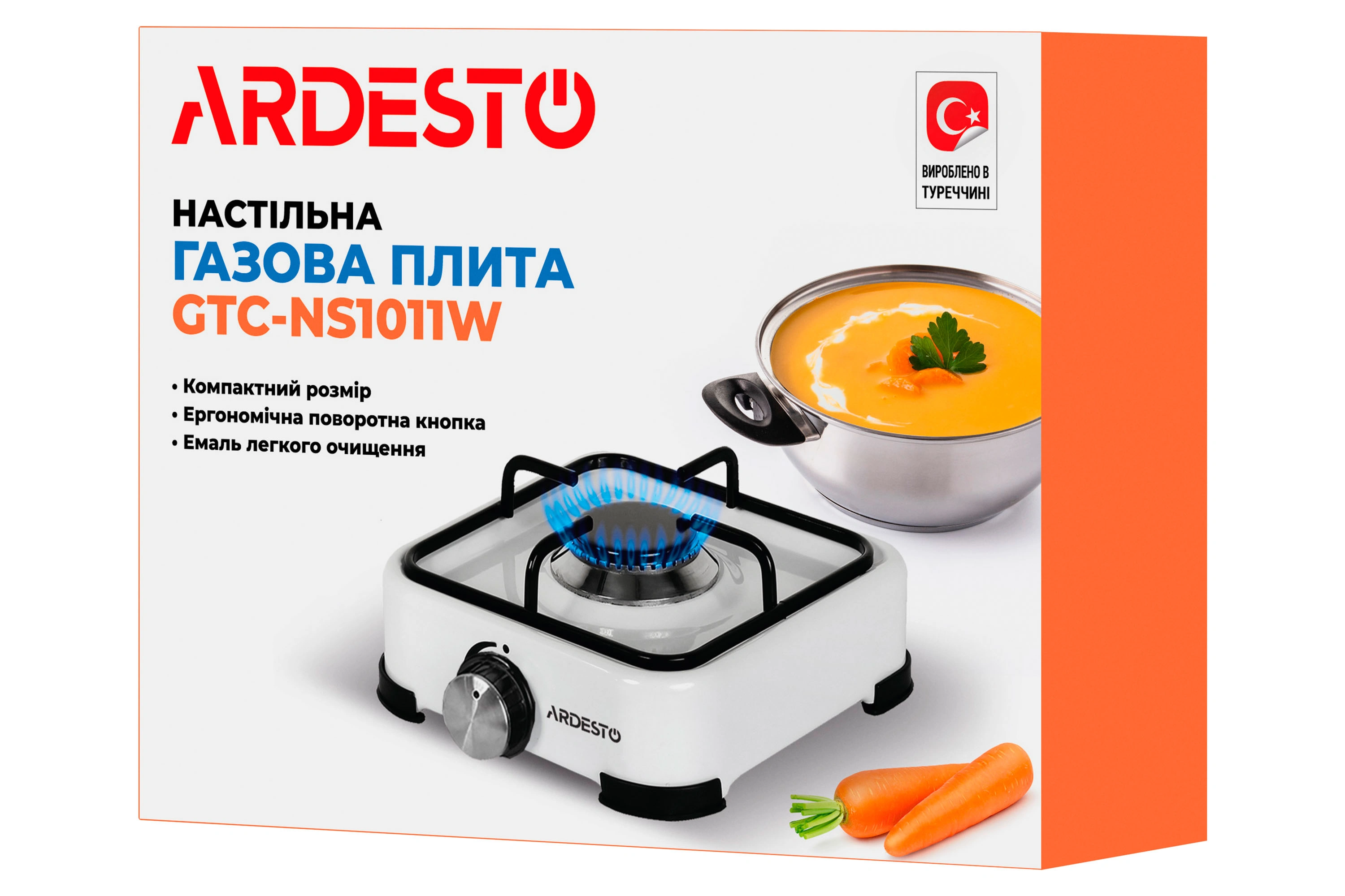 Настольная плита газовая Ardesto GTC-NS1011W original7 Настольная плита газовая Ardesto GTC-NS1011W original7