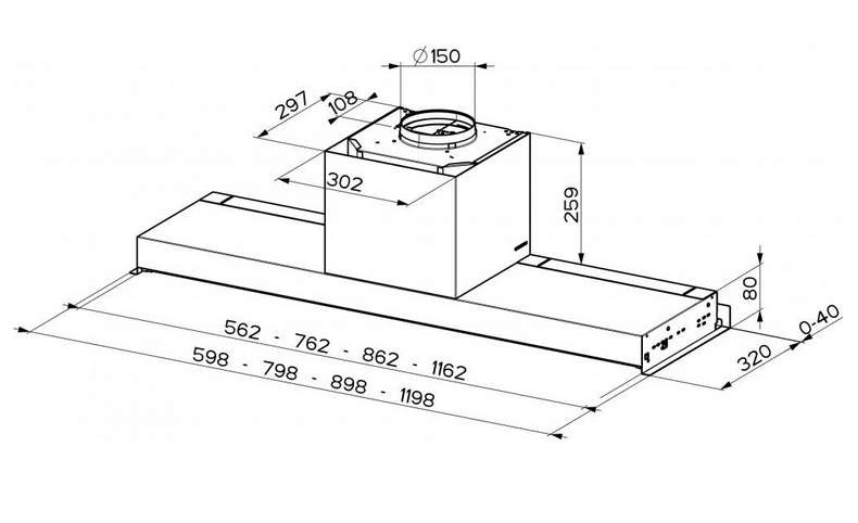 Вытяжка встраиваемая Faber In-Nova Touch Bk/X A90 (305.0611.153) original3 Вытяжка встраиваемая Faber In-Nova Touch Bk/X A90 (305.0611.153) original3