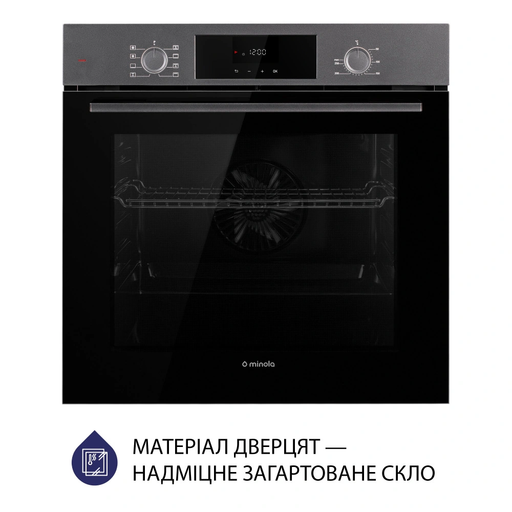 Духовой шкаф электрический Minola EOD 6804 Platinum Gray original2 Духовой шкаф электрический Minola EOD 6804 Platinum Gray original2