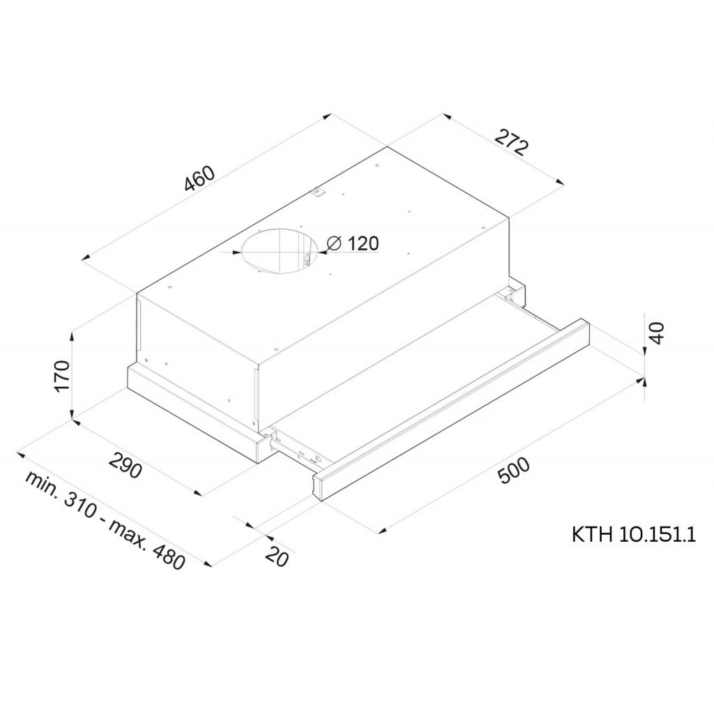 Вытяжка Kernau KTH 10.151.1 B original2 Вытяжка Kernau KTH 10.151.1 B original2
