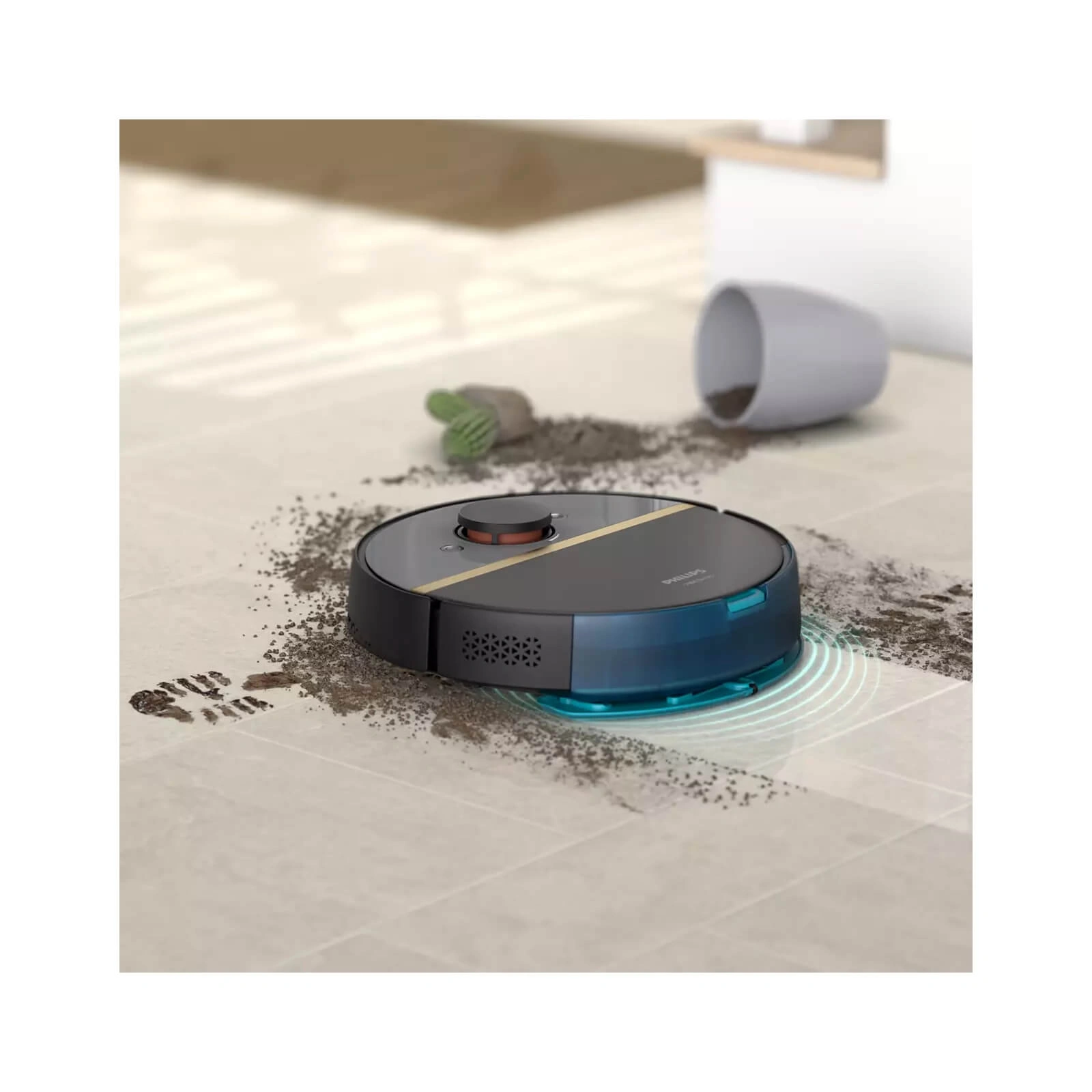 Робот-пылесос с влажной уборкой Philips HomeRun 7000 Series Aqua XU7100/01 original7 Робот-пылесос с влажной уборкой Philips HomeRun 7000 Series Aqua XU7100/01 original7