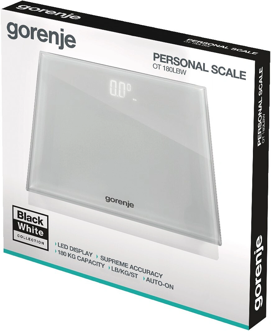 Весы напольные электронные Gorenje OT180LBW original3 Весы напольные электронные Gorenje OT180LBW original3