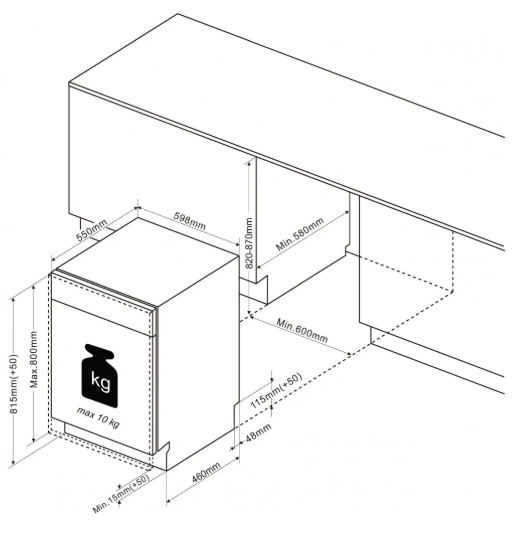 Посудомийна машина De Dietrich DBJ434DQA original5 Посудомийна машина De Dietrich DBJ434DQA original5