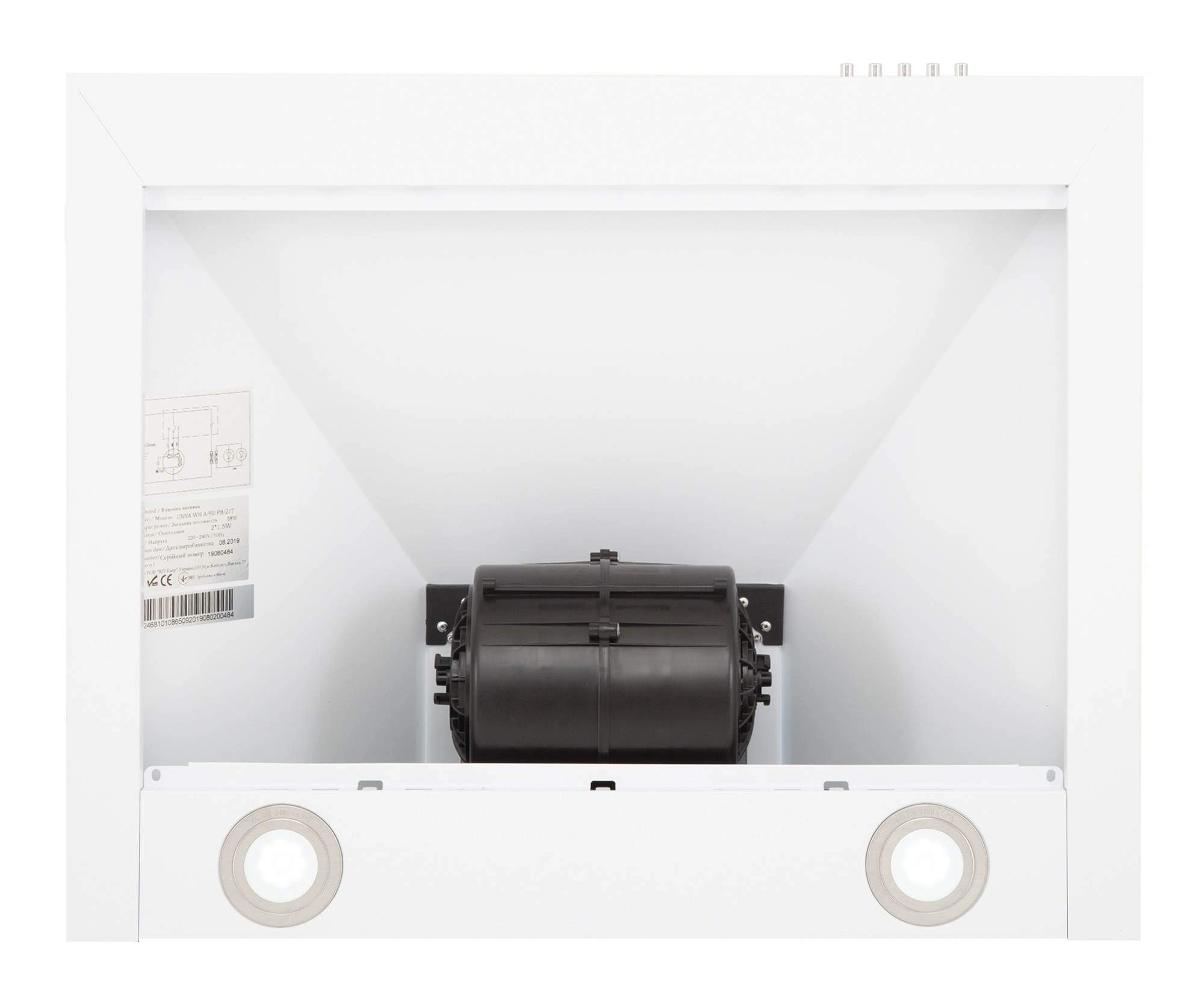 Вытяжка Interline UNNA WH A/60 PB/2/T original8 Вытяжка Interline UNNA WH A/60 PB/2/T original8