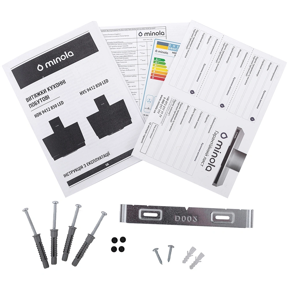 Вытяжка купольная Minola HVS 9412 GR 850 LED original15 Вытяжка купольная Minola HVS 9412 GR 850 LED original15