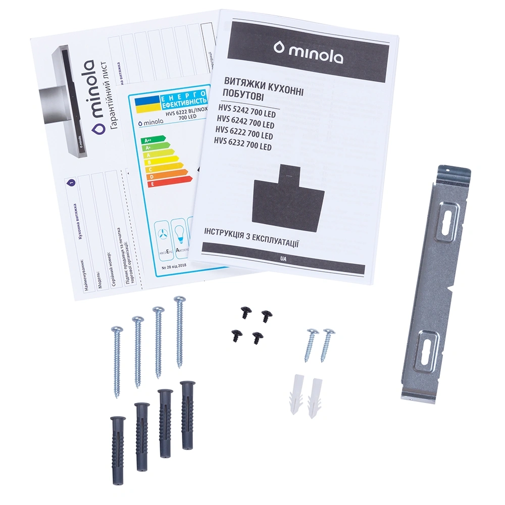 Вытяжка Minola HVS 6222 BL/INOX 700 LED original12 Вытяжка Minola HVS 6222 BL/INOX 700 LED original12