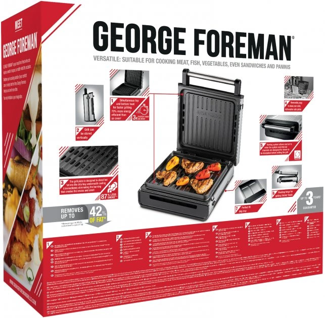 Электрогриль George Foreman Smokeless 28000-56 Grill original18 Электрогриль George Foreman Smokeless 28000-56 Grill original18