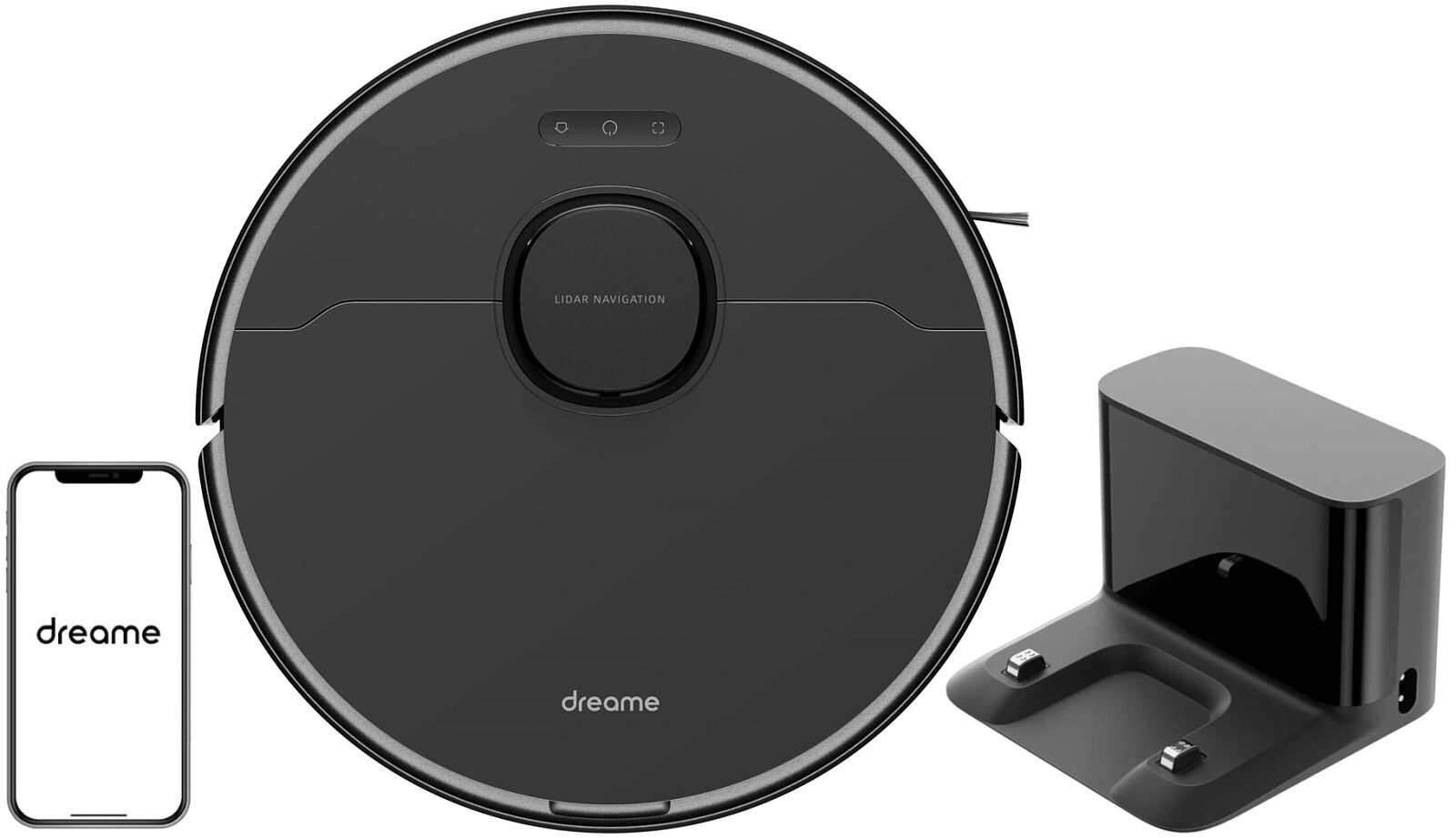 Робот-пылесос с влажной уборкой Dreame Bot D10S Pro Black (RLS6A) original1 Робот-пылесос с влажной уборкой Dreame Bot D10S Pro Black (RLS6A) original1