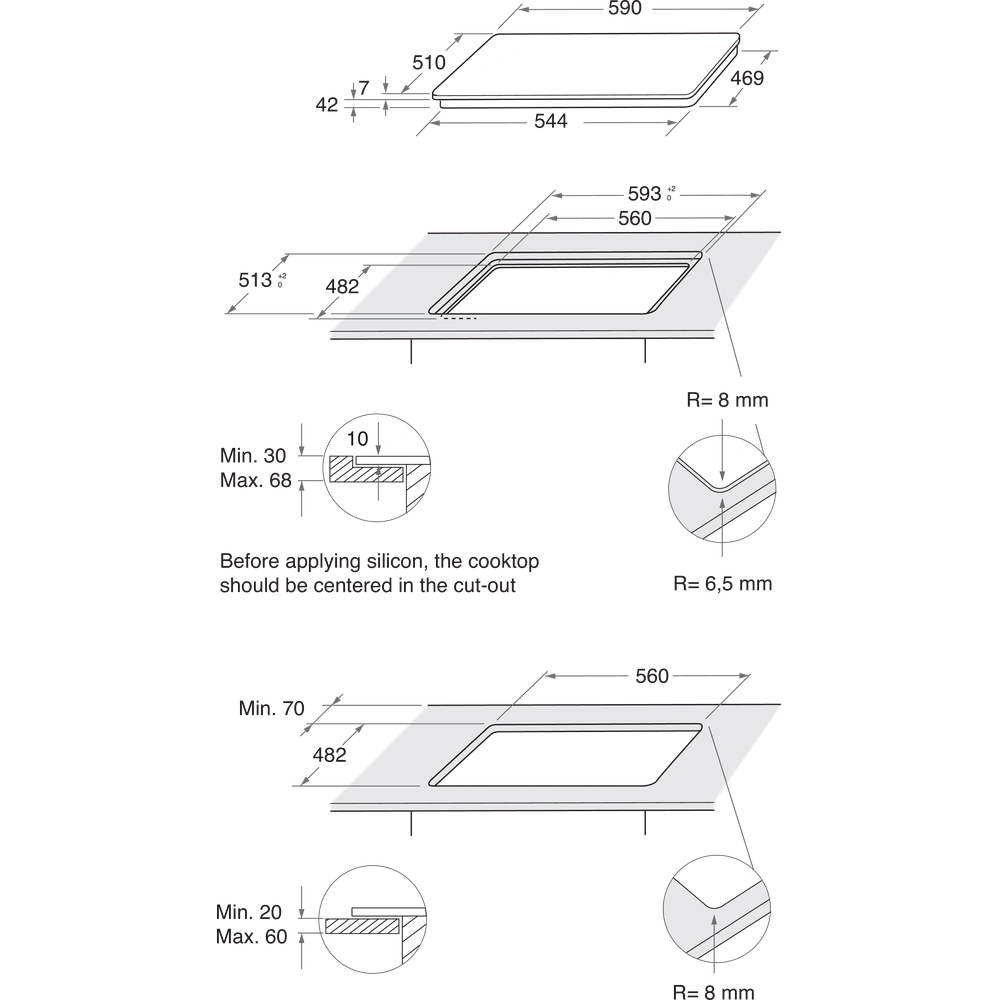 Варочная поверхность газовая  Whirlpool AKT625WH original4 Варочная поверхность газовая  Whirlpool AKT625WH original4