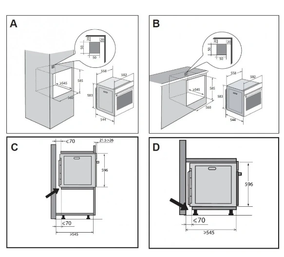 Духовка електрична De Dietrich DOP4556X original4 Духовка електрична De Dietrich DOP4556X original4