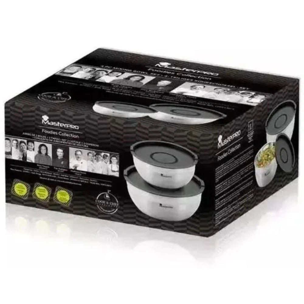 Набор мисок для смешивания с крышками Bergner MasterPro, 2 шт (BGMP-1553) original3 Набор мисок для смешивания с крышками Bergner MasterPro, 2 шт (BGMP-1553) original3