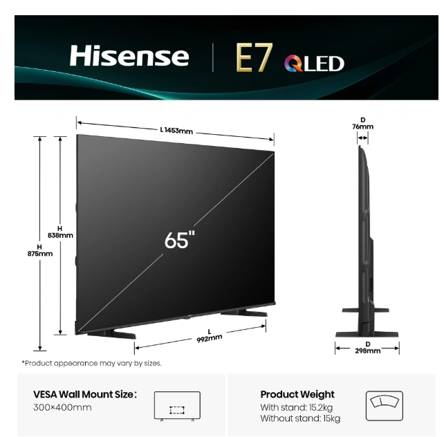 Телевизор Hisense 65E7Q original3 Телевизор Hisense 65E7Q original3