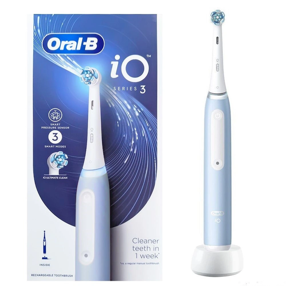 Зубная щетка Braun Oral-B iO Series 3 iOG3.1A6.0 Ice Blue original1 Зубная щетка Braun Oral-B iO Series 3 iOG3.1A6.0 Ice Blue original1
