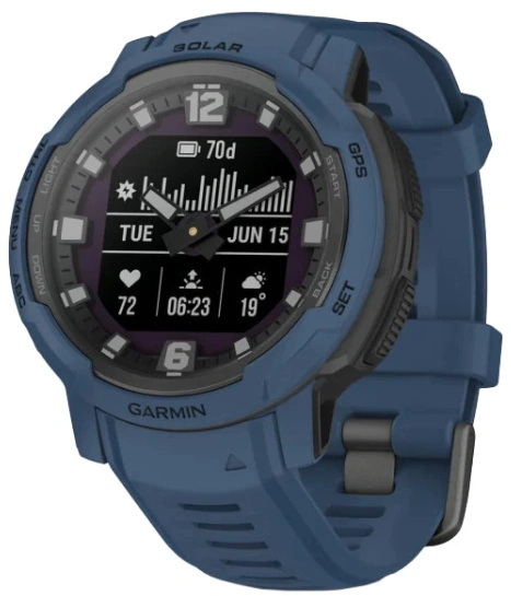 Смарт-часы Garmin Instinct Crossover Solar Tidal Blue (010-02730-12/02) Смарт-часы Garmin Instinct Crossover Solar Tidal Blue (010-02730-12/02)