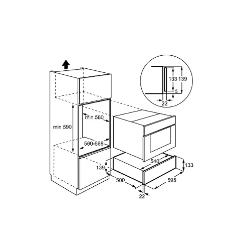 Підігрівач посуду De Dietrich DWD4810W original3 Підігрівач посуду De Dietrich DWD4810W original3