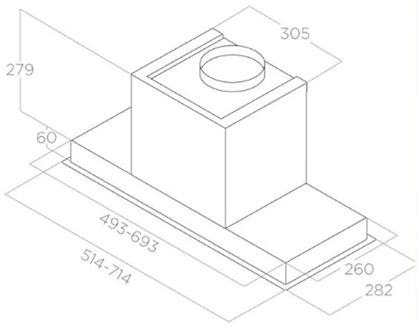 Вытяжка встраиваемая   ELICA INN 2.0 IX/A/52 original8 Вытяжка встраиваемая   ELICA INN 2.0 IX/A/52 original8