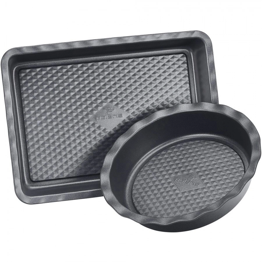 Набор форм для выпечки POLARIS Kontur-3323SET прям. 33x23 см/кругл. 23 см из углерод.стали (015450) Набор форм для выпечки POLARIS Kontur-3323SET прям. 33x23 см/кругл. 23 см из углерод.стали (015450)