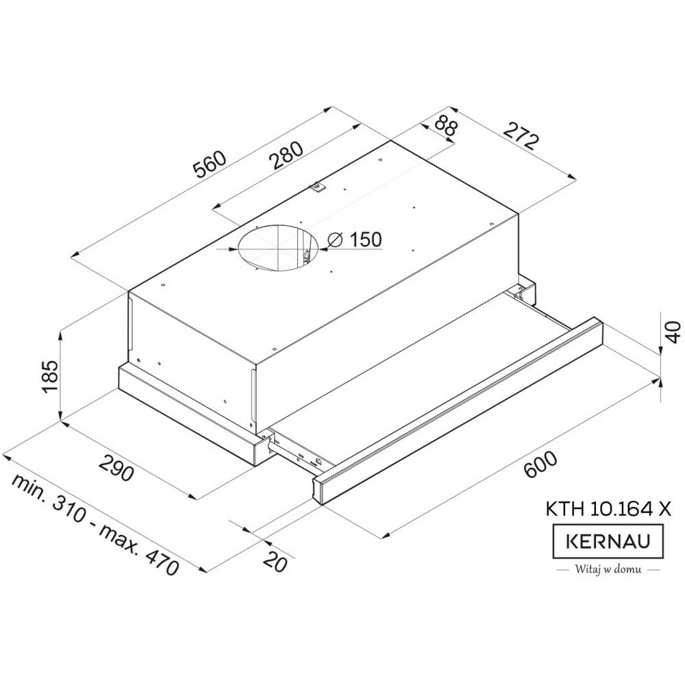 Вытяжка Kernau KTH 10.164 B original2 Вытяжка Kernau KTH 10.164 B original2