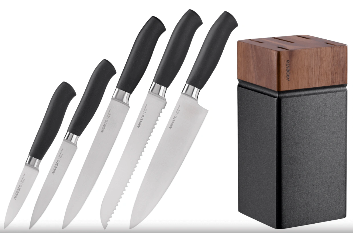 Набор ножей из 6 предметов Ardesto Black Mars (AR2020SW) original1 Набор ножей из 6 предметов Ardesto Black Mars (AR2020SW) original1