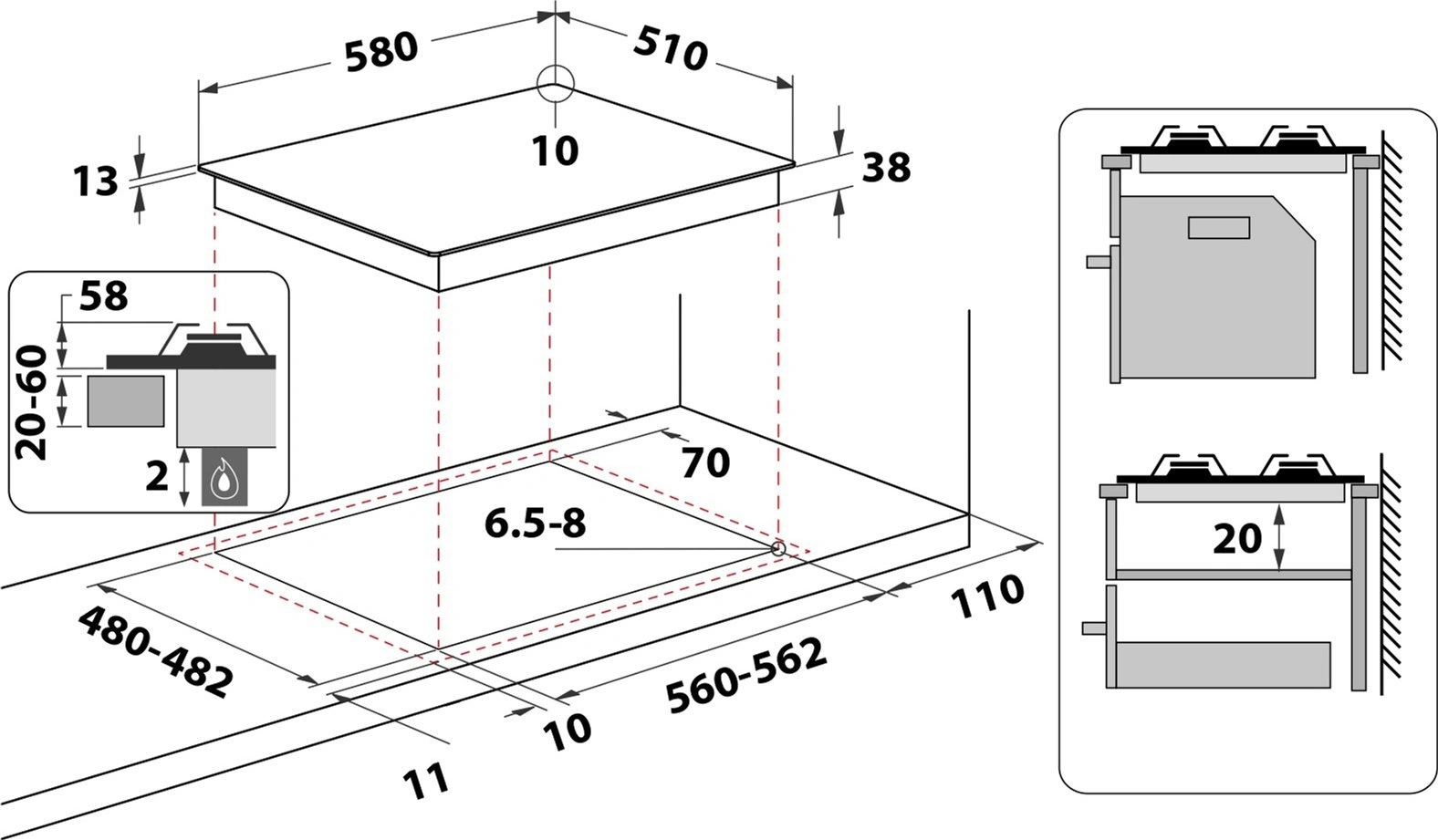 Варочная поверхность Whirlpool TKRL660IX original11 Варочная поверхность Whirlpool TKRL660IX original11