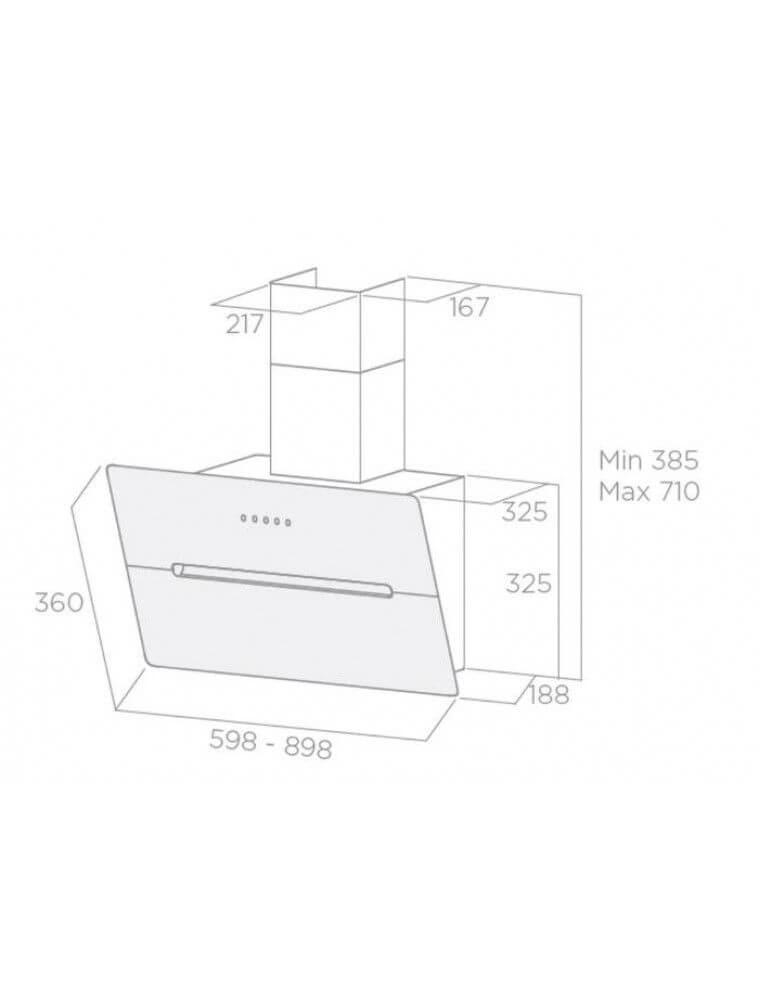 Вытяжка наклонная Elica WISE WH/A/60 original2 Вытяжка наклонная Elica WISE WH/A/60 original2