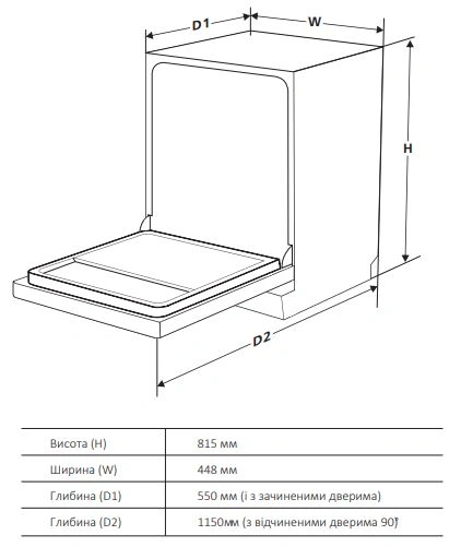 Посудомойная машина Interline DWI 445 DSH A original23 Посудомойная машина Interline DWI 445 DSH A original23