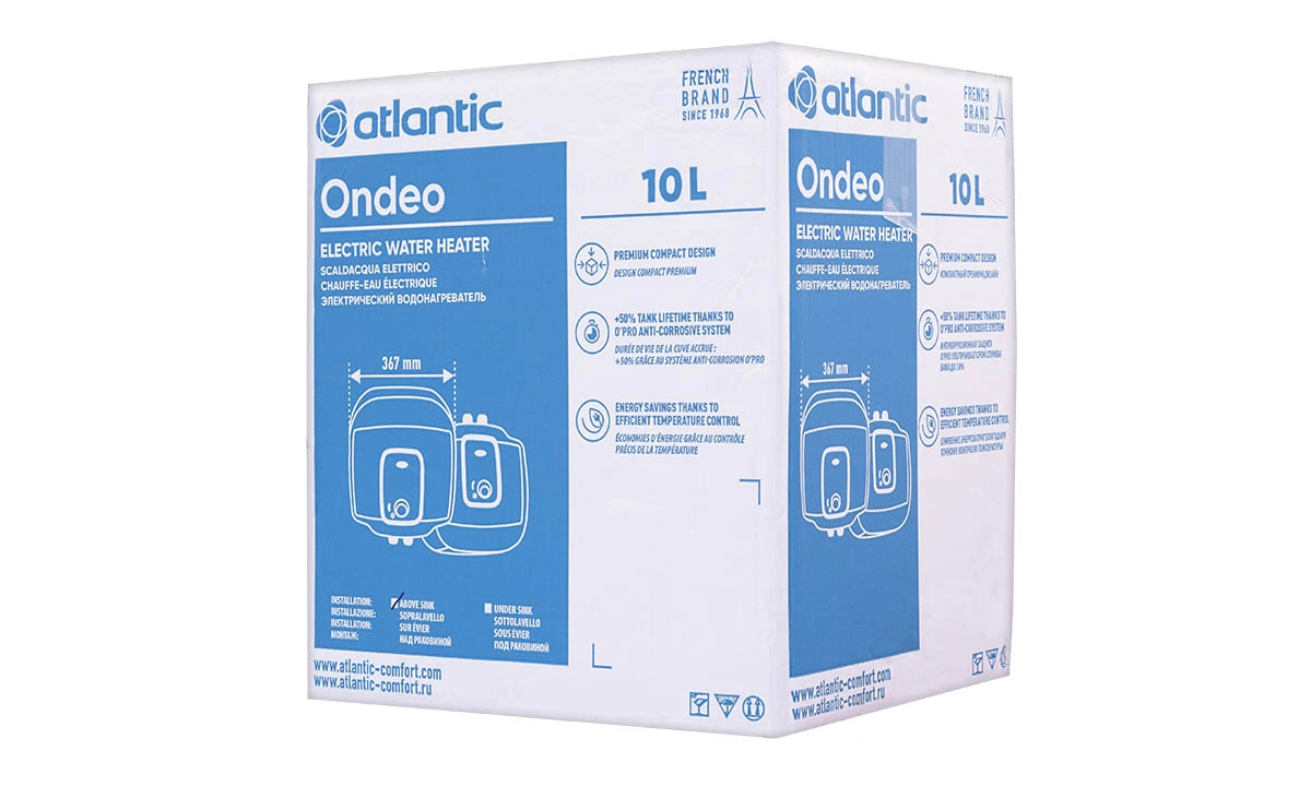 Водонагреватель  бытовой электрический Atlantic Ondeo+ SWH 10A M-3 2000W 821427 original9 Водонагреватель  бытовой электрический Atlantic Ondeo+ SWH 10A M-3 2000W 821427 original9