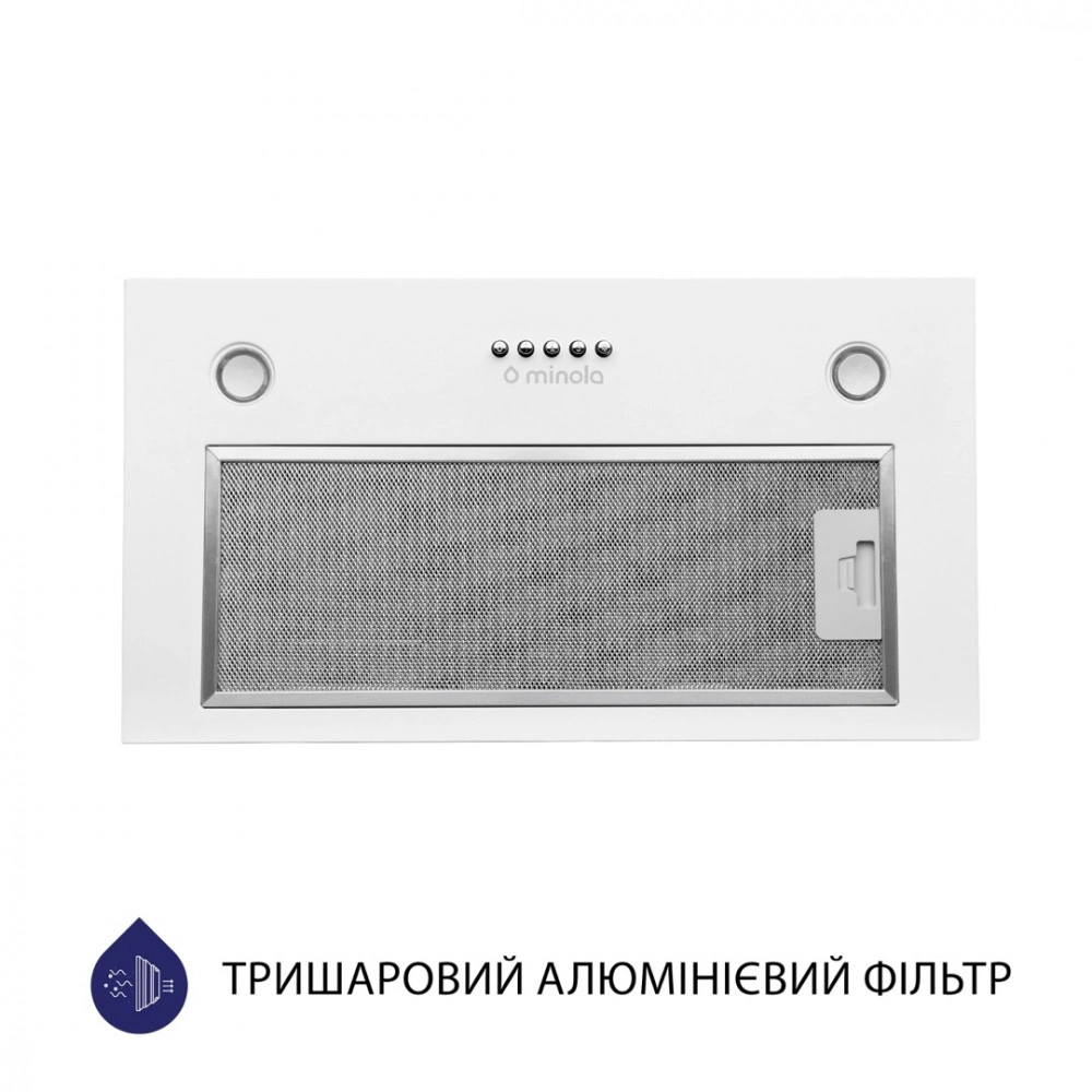 Вытяжка полновстраиваемая Minola HBI 5327 WH 800 LED original1 Вытяжка полновстраиваемая Minola HBI 5327 WH 800 LED original1