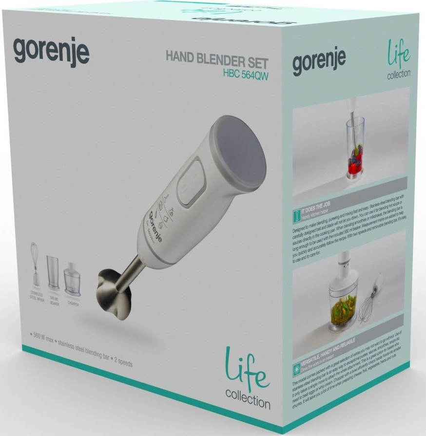 Погружной блендер Gorenje HBC564QW original5 Погружной блендер Gorenje HBC564QW original5