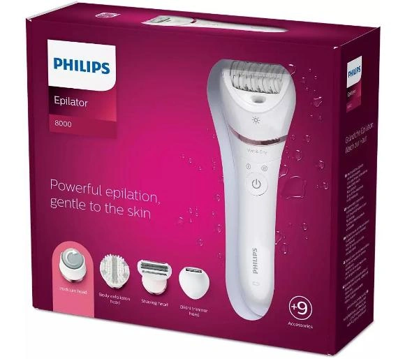 Эпилятор для влажной и сухой эпиляции Philips Series 8000 BRE740/10 original6 Эпилятор для влажной и сухой эпиляции Philips Series 8000 BRE740/10 original6