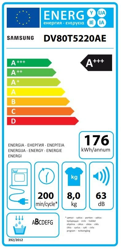 Сушильная машина Samsung DV80T5220AE original6 Сушильная машина Samsung DV80T5220AE original6