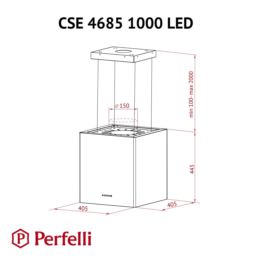 Вытяжка Perfelli CSE 4685 I 1000 LED original10 Вытяжка Perfelli CSE 4685 I 1000 LED original10