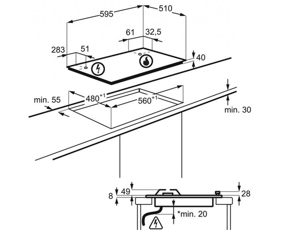 Варочная поверхность газовая Electrolux EGS6426SX original4 Варочная поверхность газовая Electrolux EGS6426SX original4