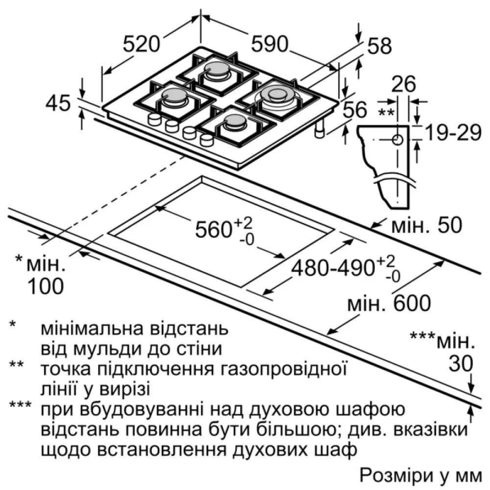 Варочная поверхность газовая Bosch PNP6B6O92R original5 Варочная поверхность газовая Bosch PNP6B6O92R original5