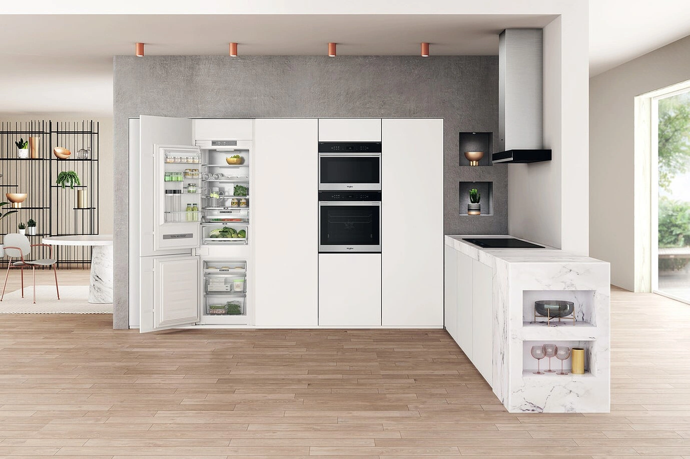 Вбудований холодильник з морозильною камерою Whirlpool WHC18 T594 original14 Вбудований холодильник з морозильною камерою Whirlpool WHC18 T594 original14