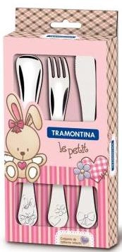 Столовые приборы TRAMONTINA BABY Le Petit pink рожевий / X3 пр. Стол.пріборов (66973/005) Столовые приборы TRAMONTINA BABY Le Petit pink рожевий / X3 пр. Стол.пріборов (66973/005)