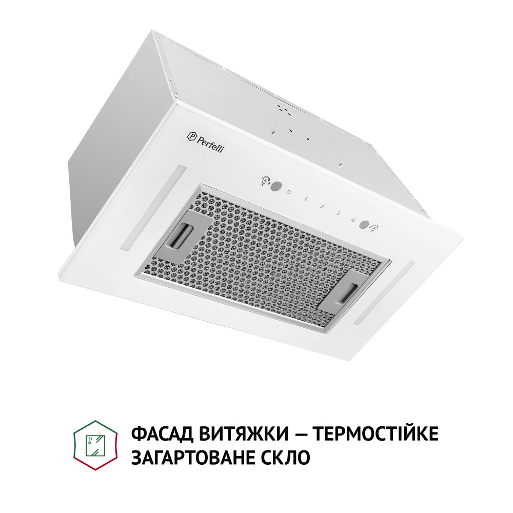 Полновстраиваемая вытяжка Perfelli BIS 58844 WH 1200 LED original1 Полновстраиваемая вытяжка Perfelli BIS 58844 WH 1200 LED original1
