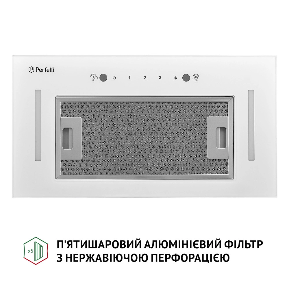 Полновстраиваемая вытяжка Perfelli BIS 58844 WH 1200 LED original4 Полновстраиваемая вытяжка Perfelli BIS 58844 WH 1200 LED original4